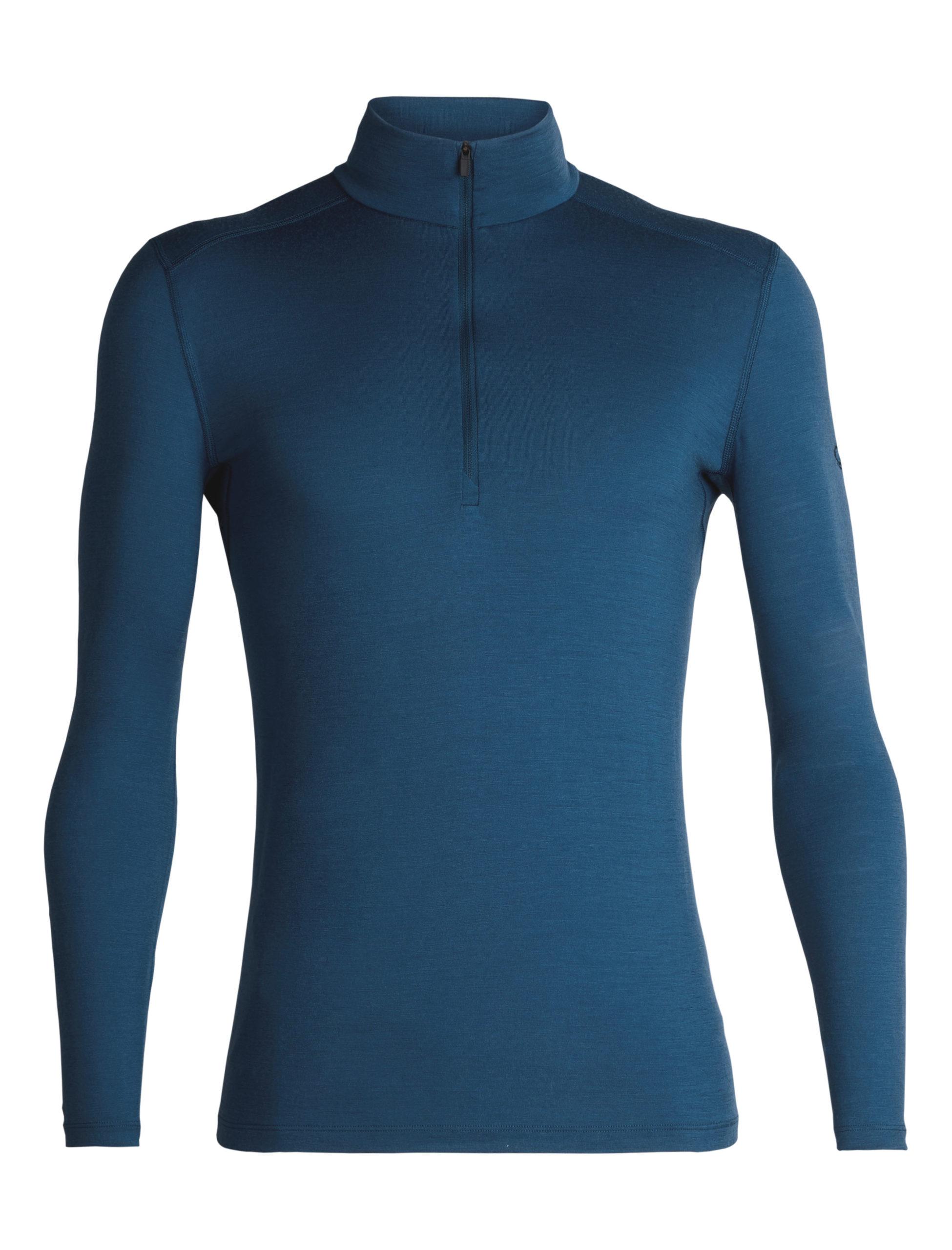 Icebreaker Icebreaker Mens 200 Oasis Ls Half Zip Prussian Blue 104367 Platou Sport 1