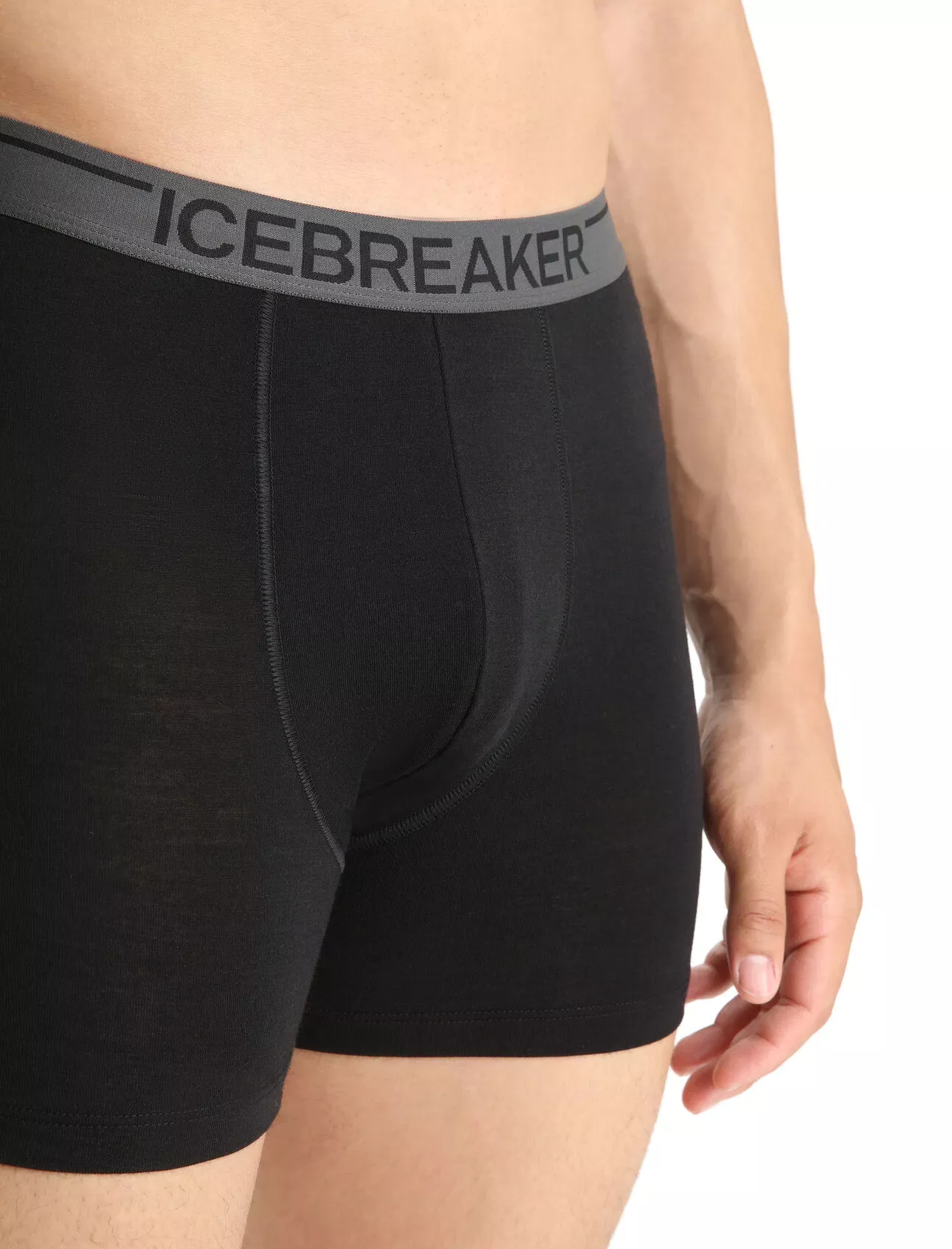 Icebreaker Icebreaker Mens Anatomica Boxers Black 103029 Platou Sport 5