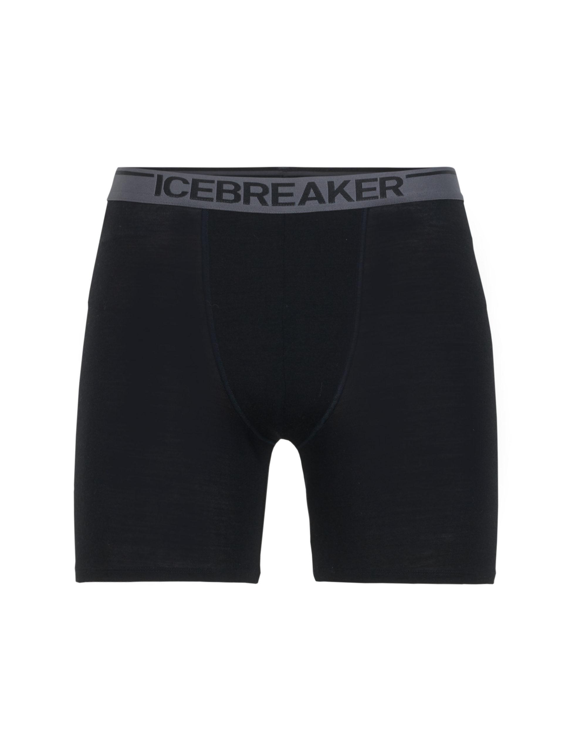 Icebreaker Icebreaker Mens Anatomica Long Boxers Black 103055 Platou Sport 1