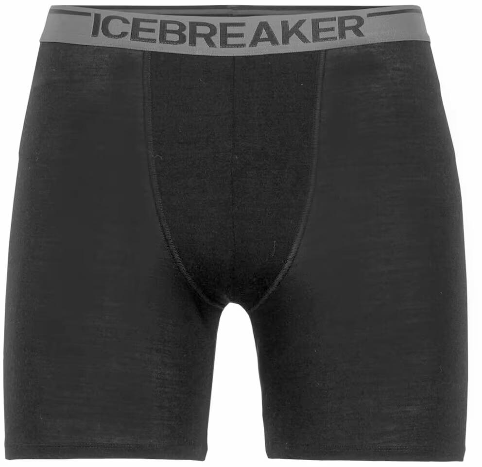 Icebreaker Icebreaker Mens Anatomica Long Boxers Hthr-Black 103055 Platou Sport 1