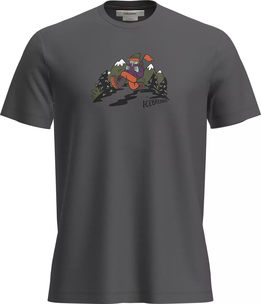 Icebreaker Icebreaker Mens Mer 150 Tech Lite Ss Tee Catch Me Outs Obsidian 0A576G Platou Sport 1
