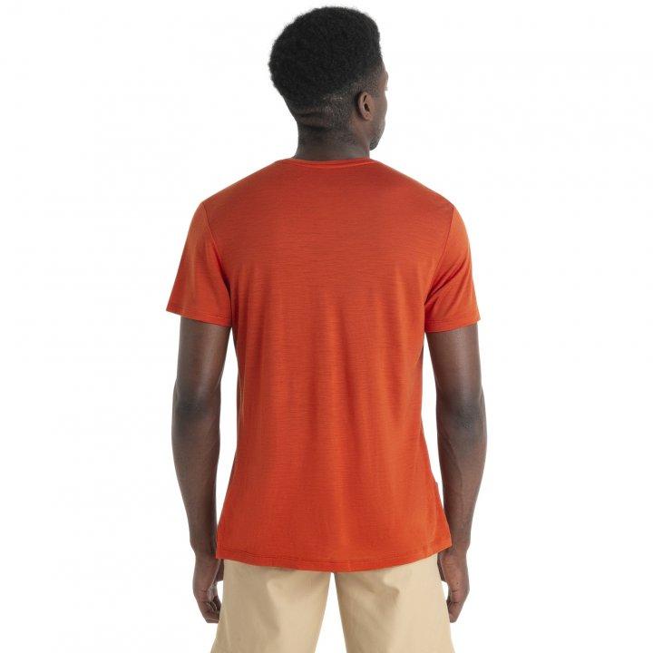 Icebreaker Icebreaker Mens Merino 125 Cool-Lite™ Sphere III SS Tee Molten 0A56ZM Platou Sport 5