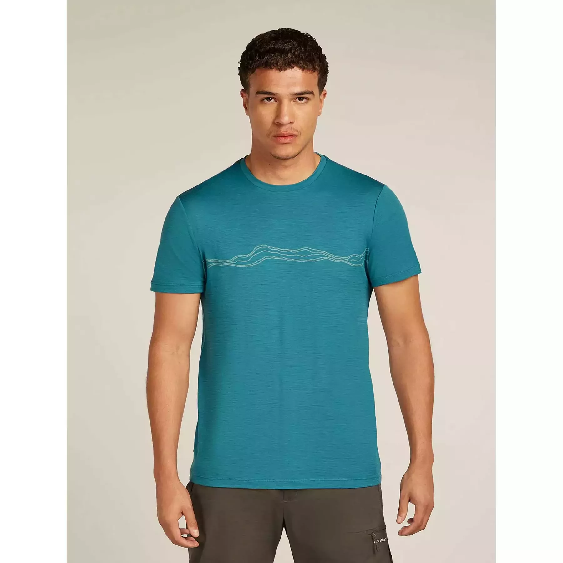 Icebreaker Icebreaker Mens Merino 150 Tech Lite III SS Tee Mountain Pulse Topaz 0A57BY Platou Sport 1