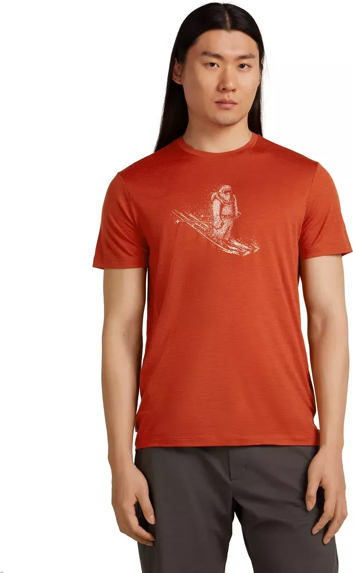 Icebreaker Icebreaker Mens Merino 150 Tech Lite III SS Tee Skiing Yeti Agate 0A572Y Platou Sport 1