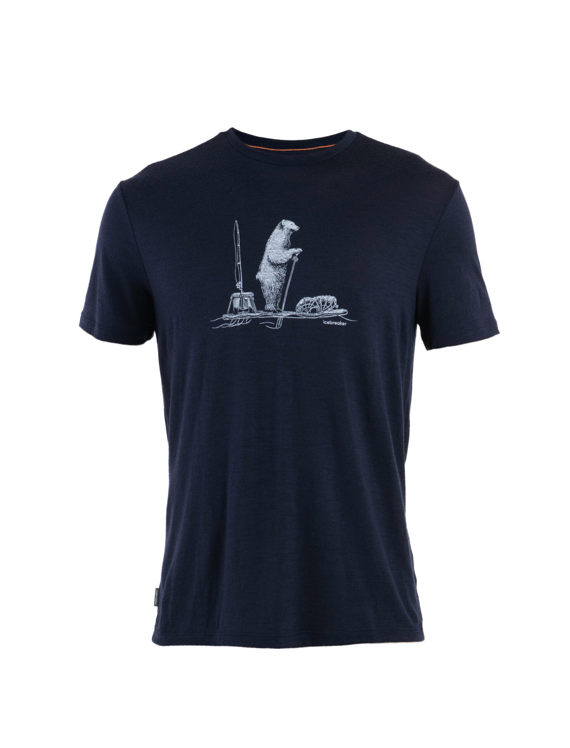 Icebreaker Icebreaker Mens Merino 150 Tech Lite Short Sleeve Tee Polar Paddle Midnight Navy 0A572X Platou Sport 1