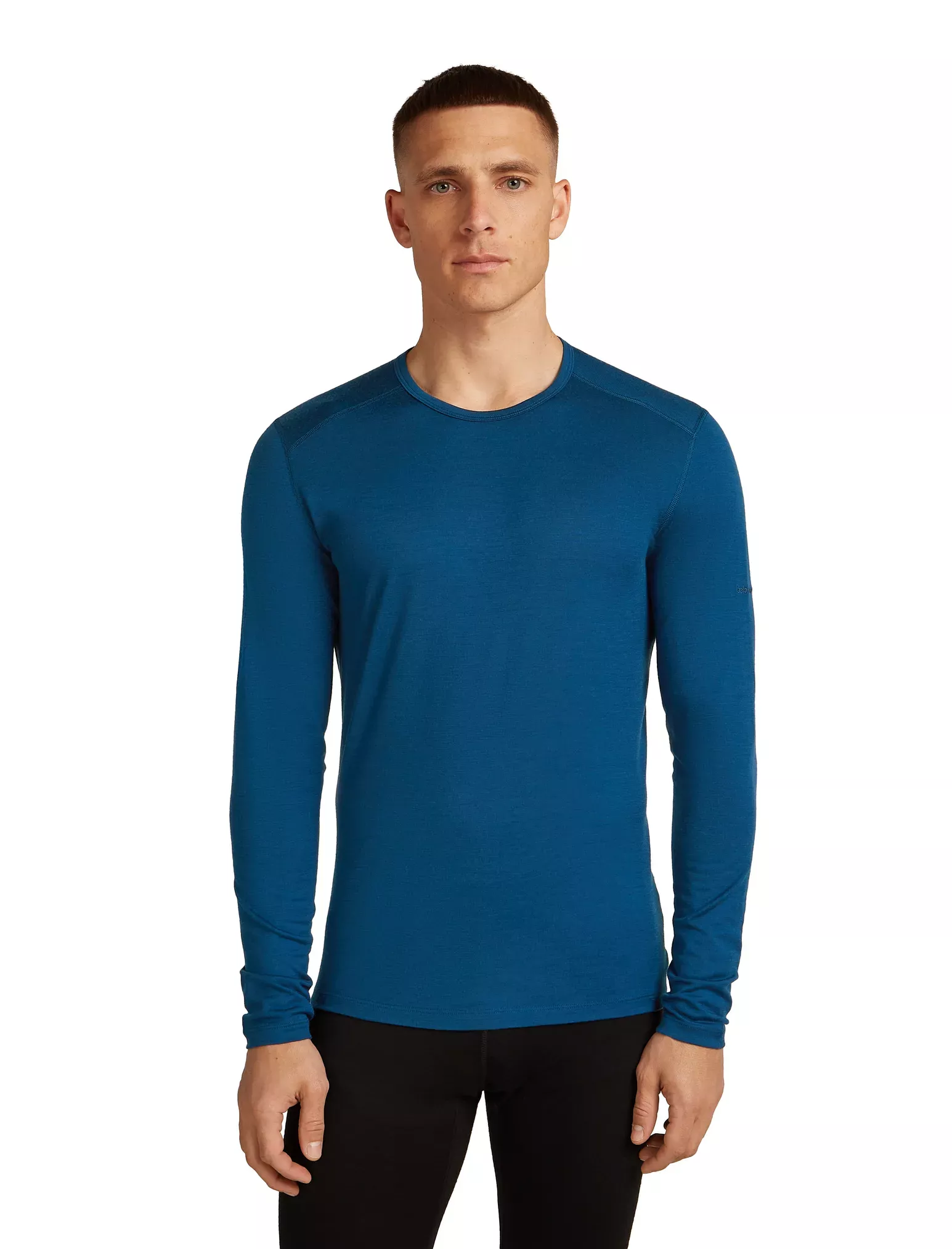 Icebreaker Icebreaker Mens Merino 200 Oasis LS Crewe Atlantis 104365 Platou Sport 1