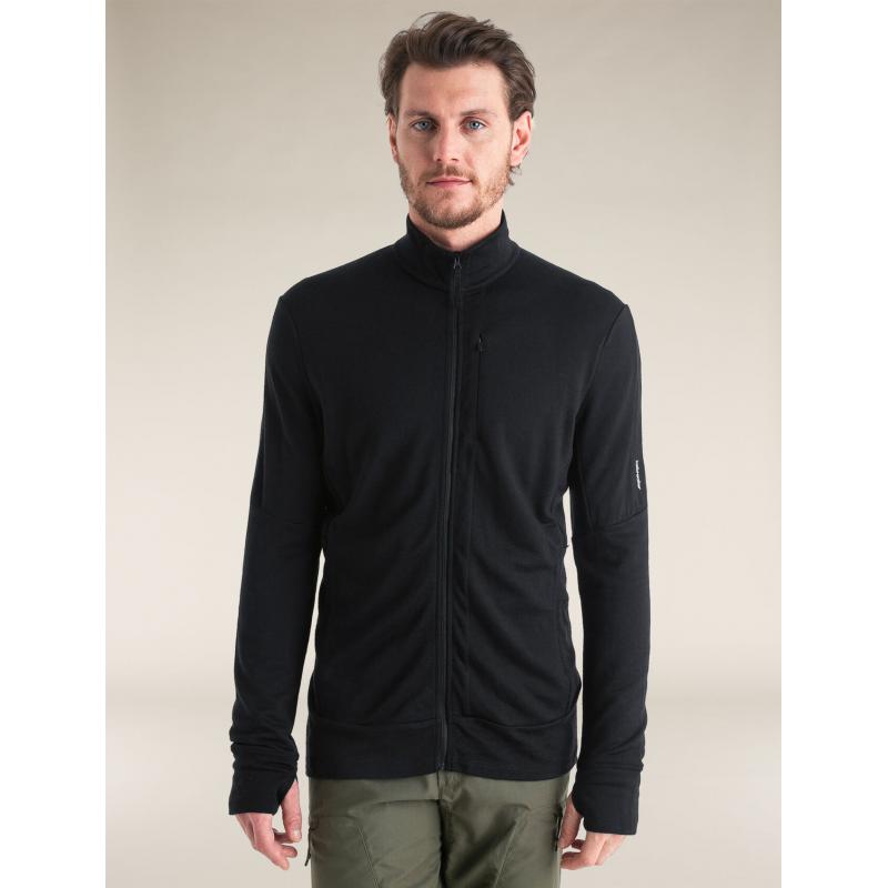 Icebreaker Icebreaker Mens Merino 260 Quantum IV LS Zip Black BA56W1 Platou Sport 1