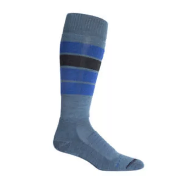 Icebreaker Icebreaker Mens Ski+ Medium Heritage Stripe Thunder 104785 Platou Sport 1