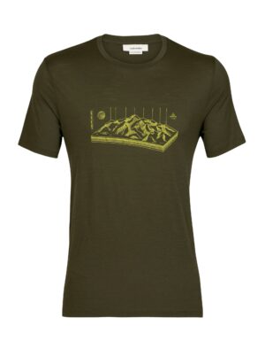 Icebreaker Mens Tech Lite Ii Ss Tee Alps 3D Loden