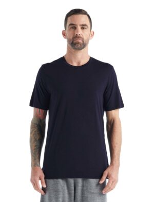Icebreaker Mens Tech Lite Ii Ss Tee Midnight Navy
