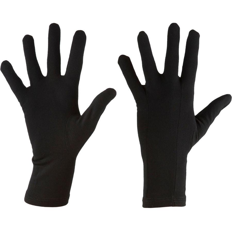 Icebreaker Icebreaker Unisex Merino 200 Oasis Glove Liners Black IBM207 Platou Sport 1