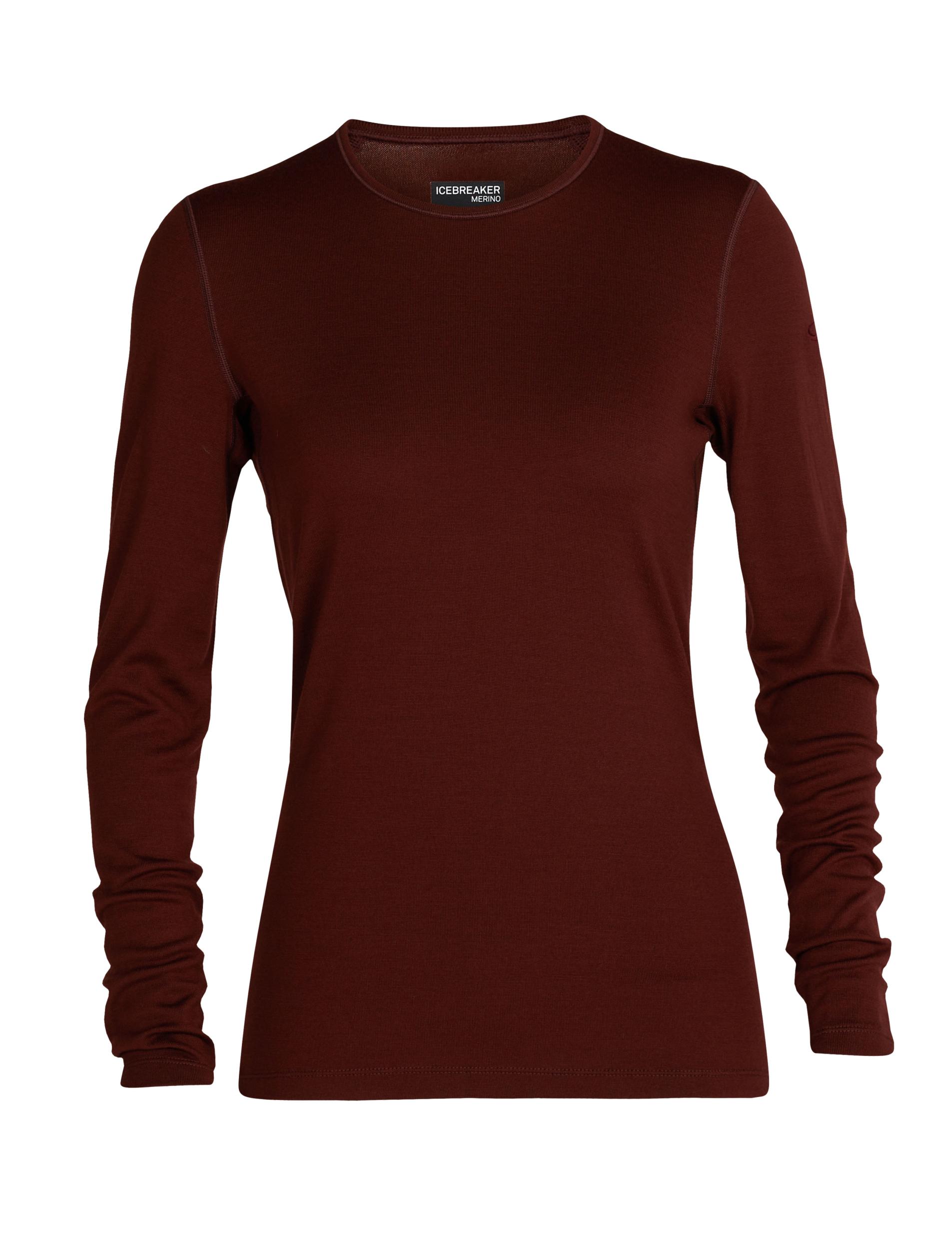 Icebreaker Icebreaker Womens 200 Oasis Ls Crewe Espresso 1043750641 Platou Sport 1