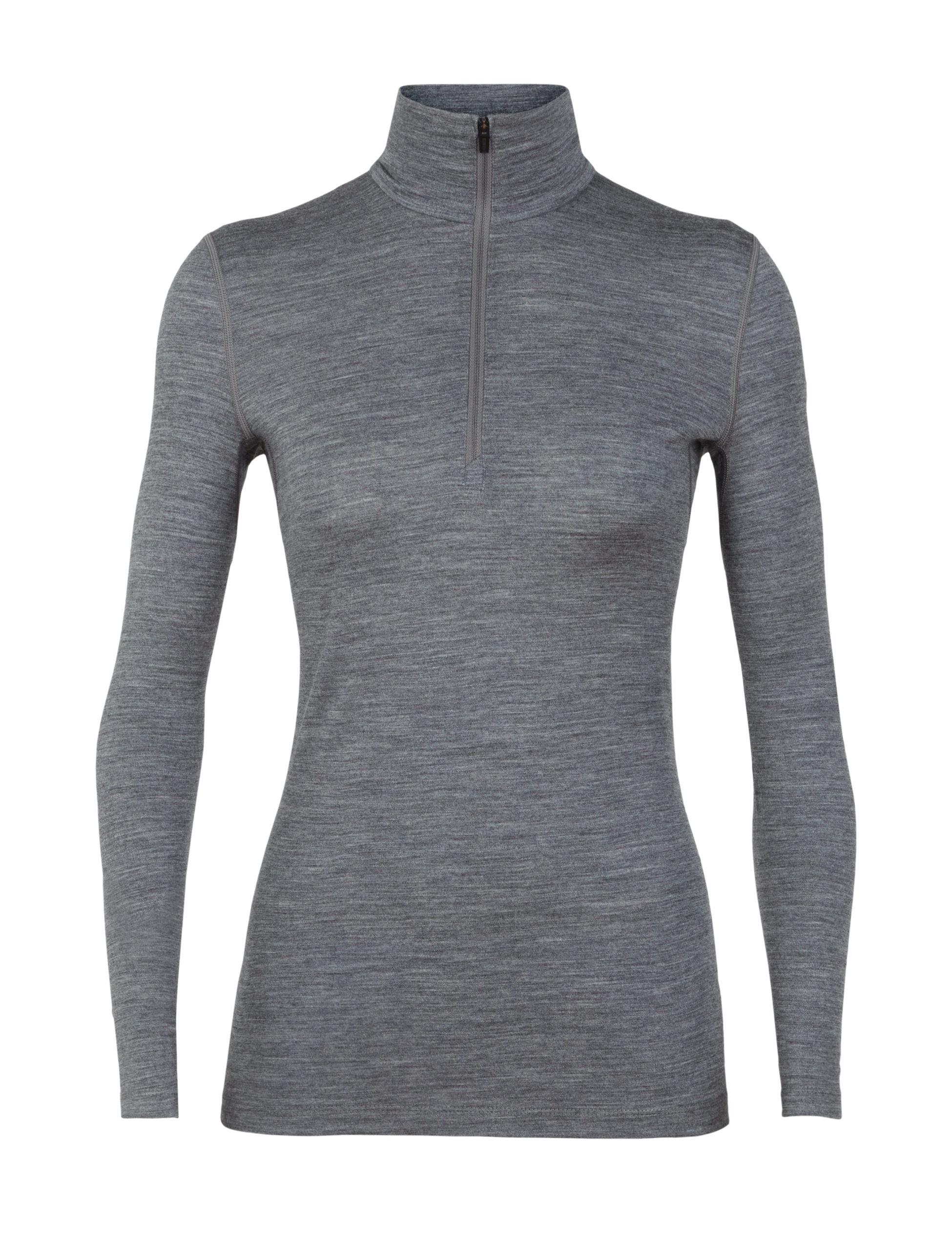 Icebreaker Icebreaker Womens 200 Oasis Ls Half Zip Gritstone Hthr 104380 Platou Sport 1