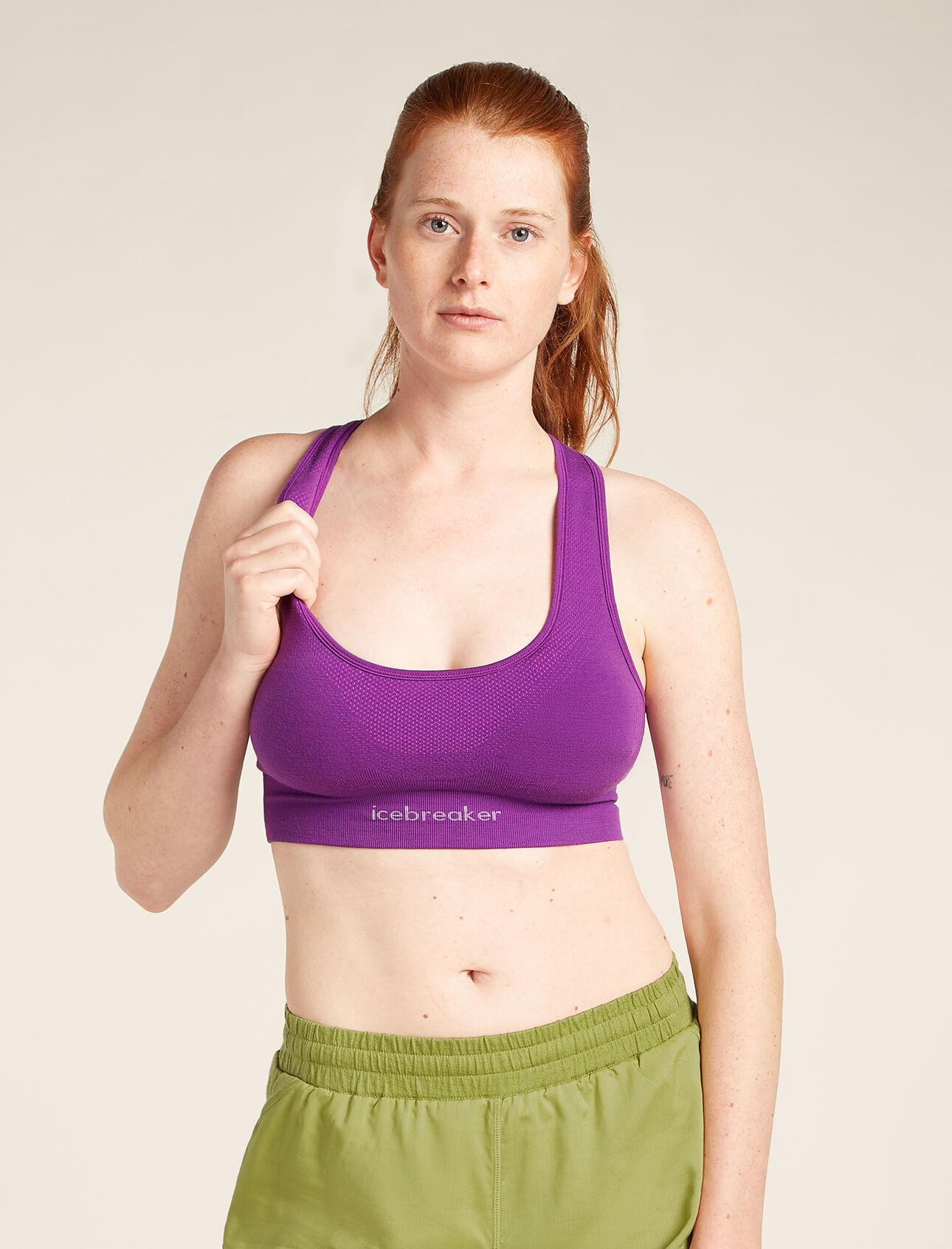 Icebreaker Icebreaker Womens Mer 260 Zoneknit Seamless Bra Passion 0A56XN Platou Sport 1
