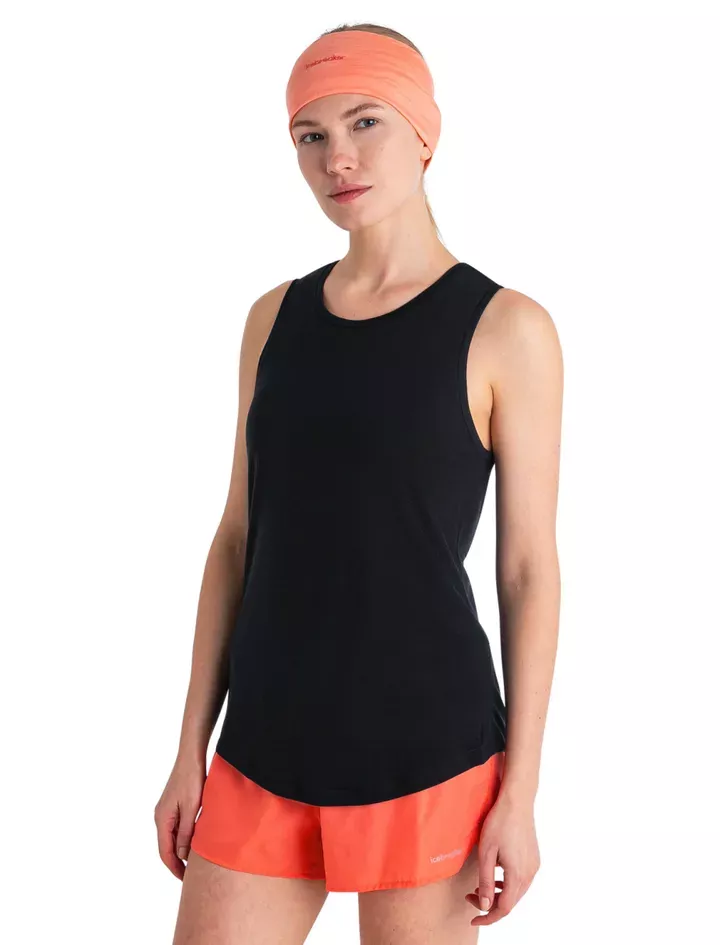 Icebreaker Icebreaker Womens Merino 125 Cool-Lite Sphere III Tank Black 0A56ZQ Platou Sport 4