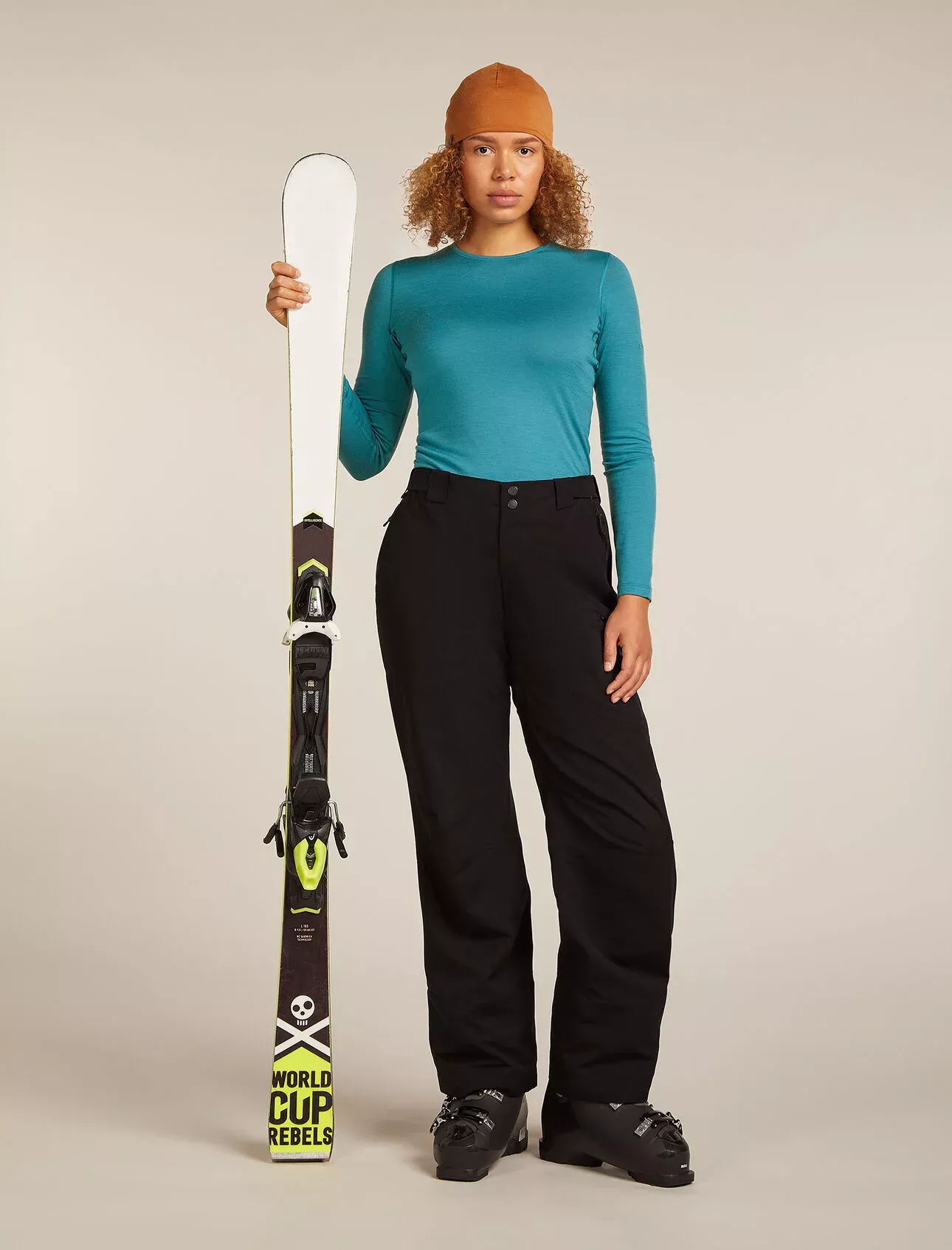 Icebreaker Icebreaker Womens Merino 200 Oasis LS Crewe Topaz 104375 Platou Sport 4