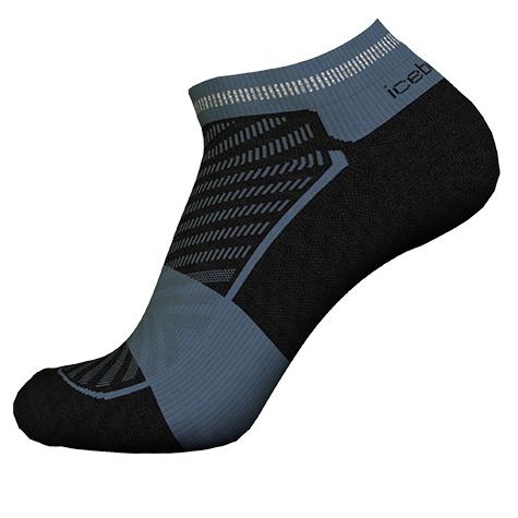 Icebreaker Icebreaker Womens Merino Run+ Ultralight Mini Black-Graphite 0A56VK Platou Sport 1