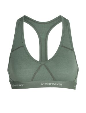 Icebreaker Womens Sprite Racerback Bra Sage