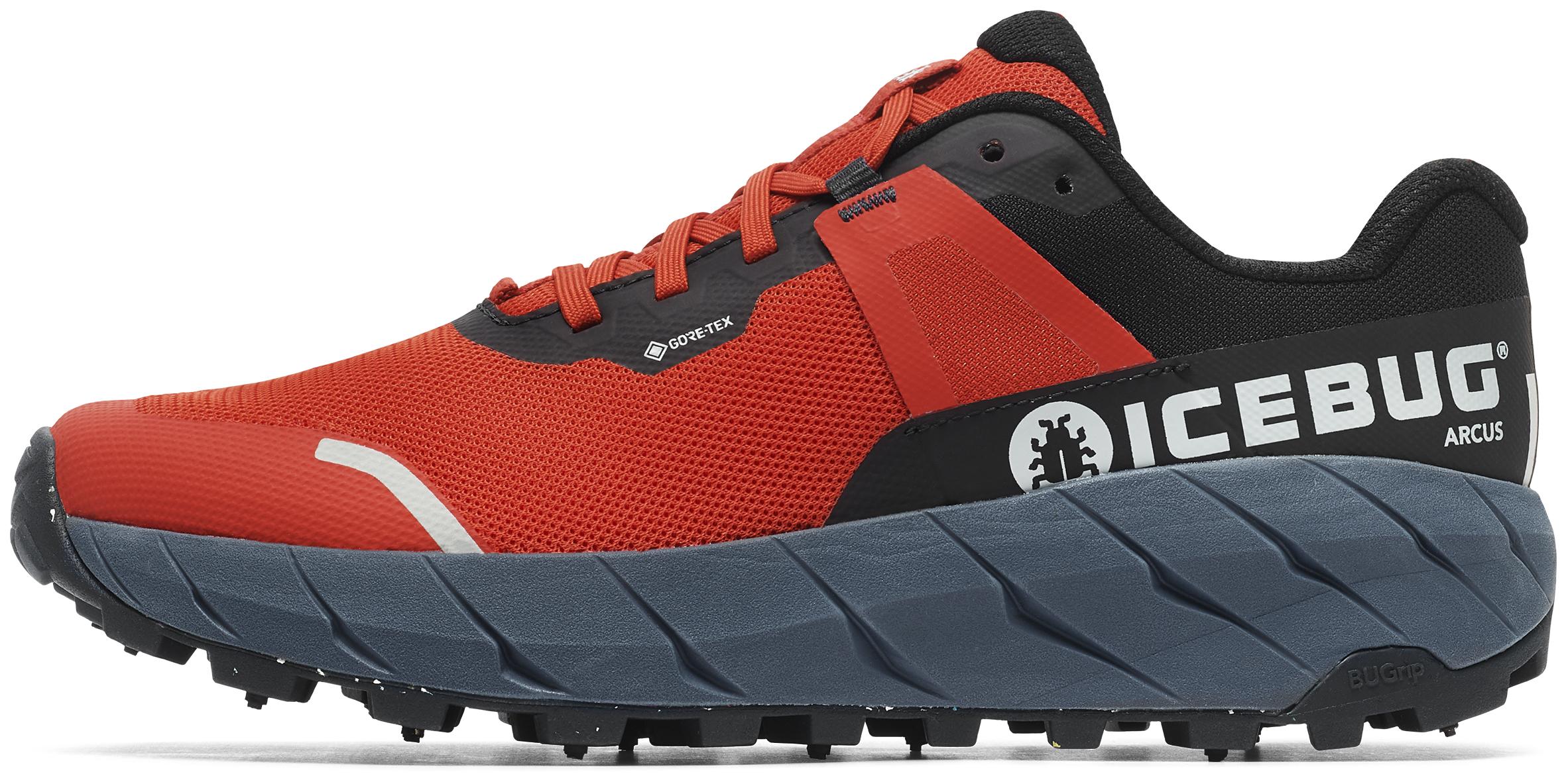 Icebug Arcus Mens Bugrip Gtx Midnight/Red - PlatouSport