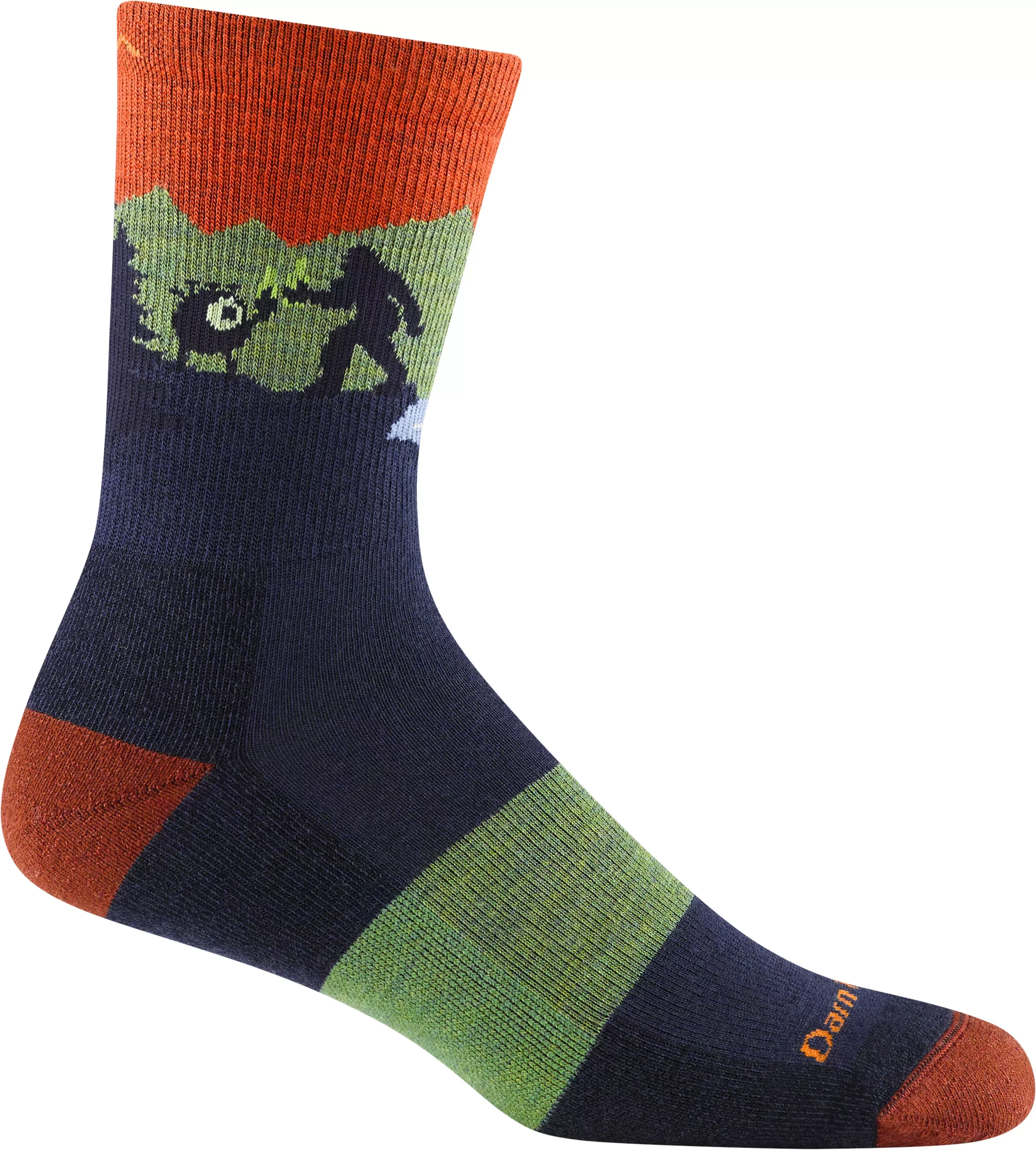 Ikke definert Darn Tough Close Encounters Micro Crew Midweight Mens Eclipse 5014 Platou Sport 1