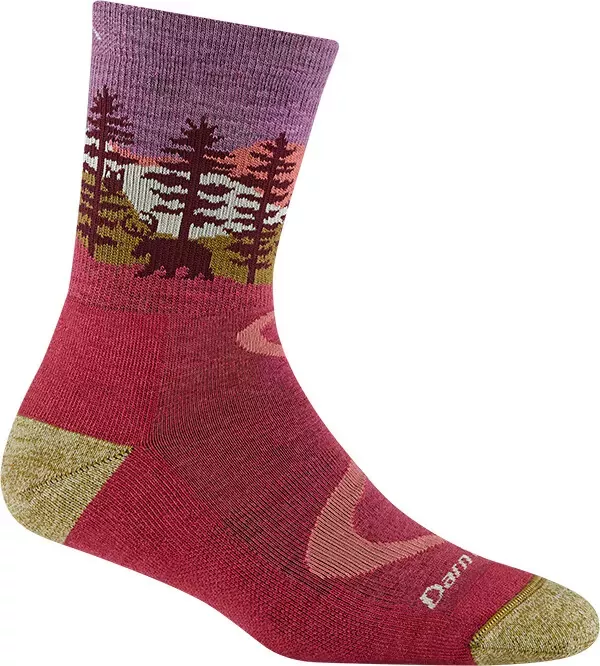 Ikke definert Darn Tough Northwoods Micro Crew Midweight w-Cushion Womens Cranberry DT5013 Platou Sport 1