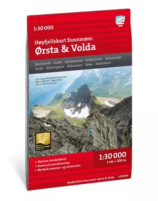 Ikke definert Høyfjellskart Sunnmøre, Ørsta & Volda 1:30000 9789189541221 Platou Sport 1