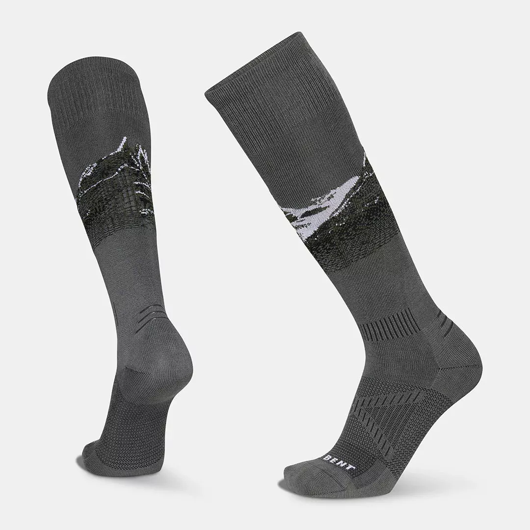 LeBent LeBent Cody Townsend Pro Series Zero Cushion Snow Sock Gunmetal Grey SA2001 Platou Sport 1