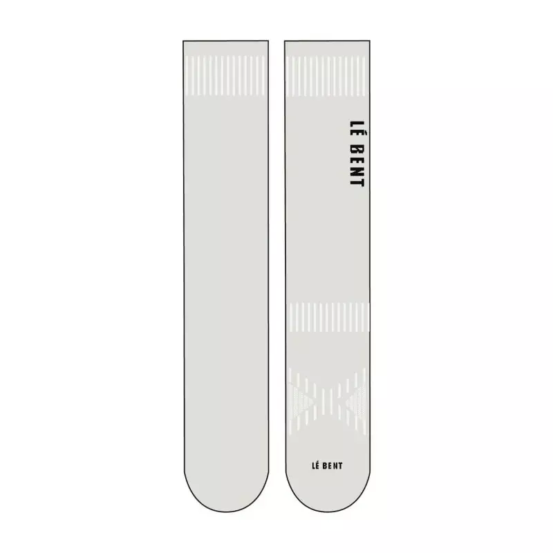 LeBent LeBent Full Cushion Logo Snow Sock Pearl S2423-113 Platou Sport 1