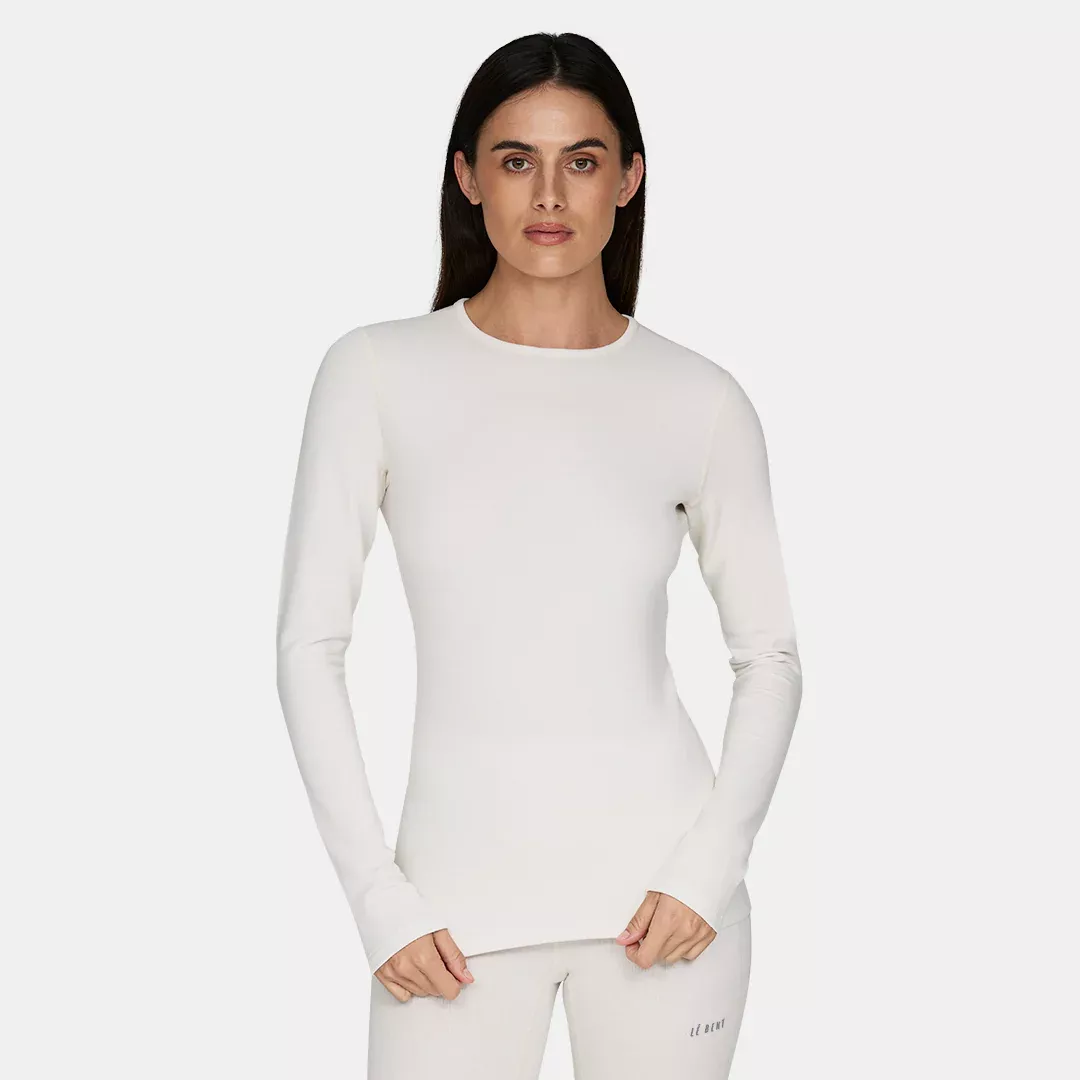 LeBent LeBent Womens Midweight Crew Pearl BT 2223113 Platou Sport 1