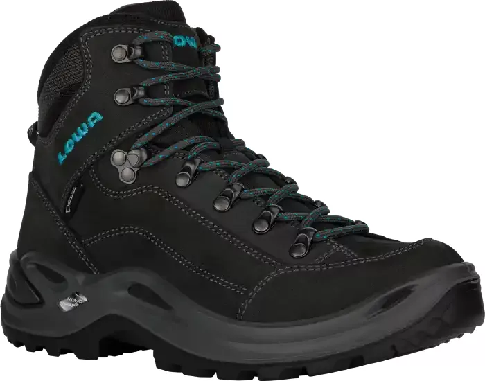 Lowa Lowa Renegade Gtx Mid Womens Asphalt-Turquoi 320945 Platou Sport 1