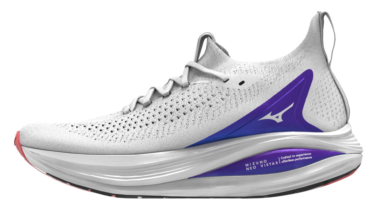 Mizuno Mizuno Neo Vista 2 Mens White-White-Iris Bloom J1GC2534 Platou Sport 1