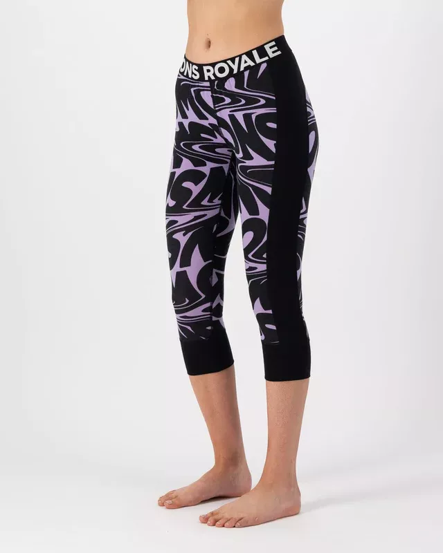 Mons Royale Mons Royale Cascade Merino Flex 200 3-4 Legging Womens Signal Lost Lupin 100506-2169-811 Platou Sport 1