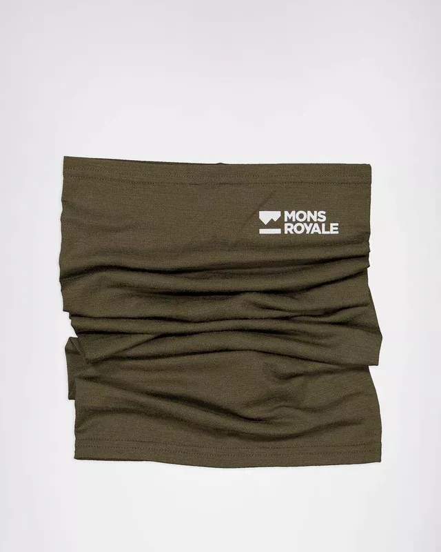 Mons Royale Mons Royale Daily Dose Merino Flex 200 Neckwarmer Dark Olive 100507-1171-299 Platou Sport 1