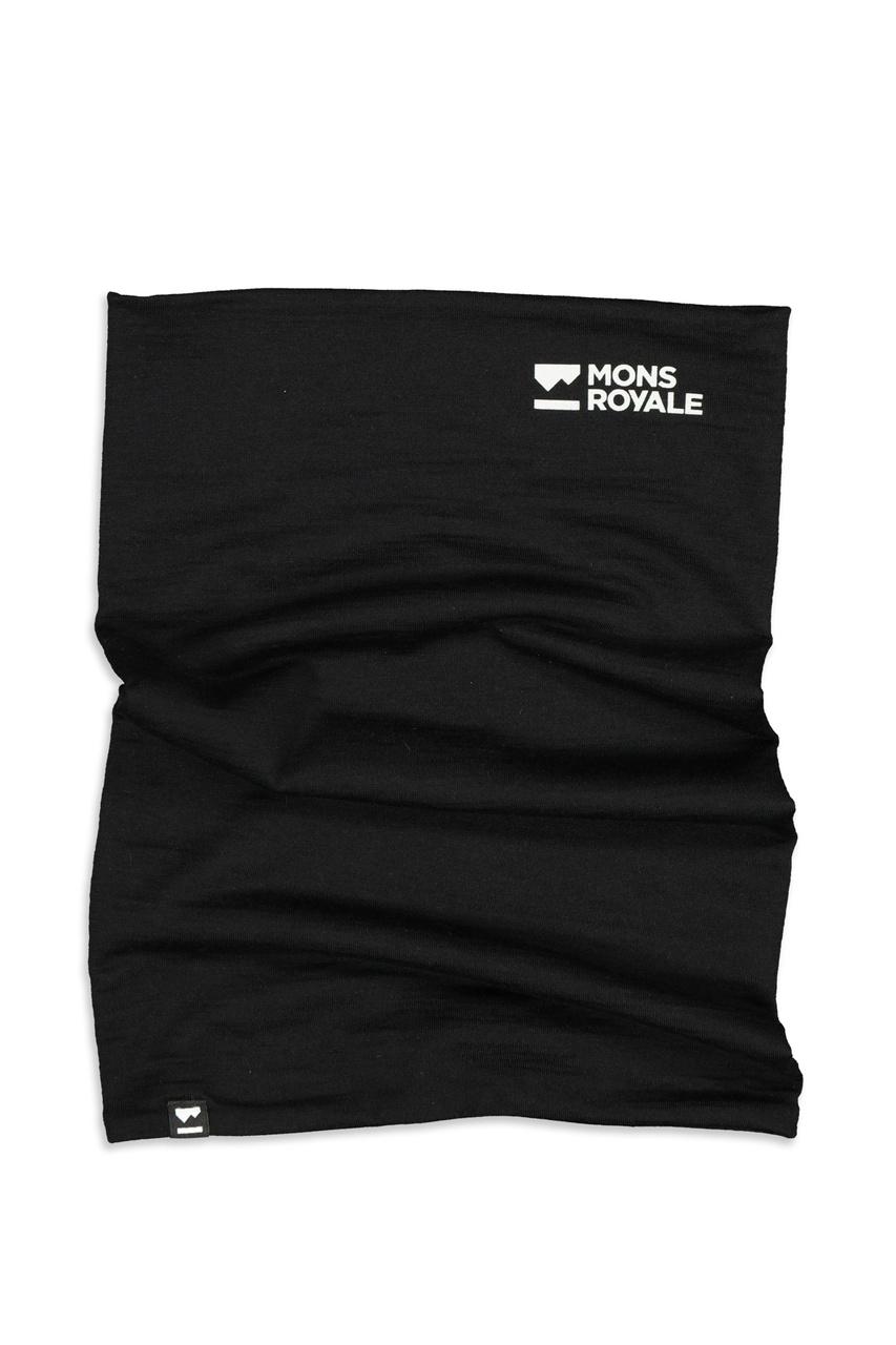 Mons Royale Mons Royale Double Up Neckwarmer Black 100102-1171-001 Platou Sport 1