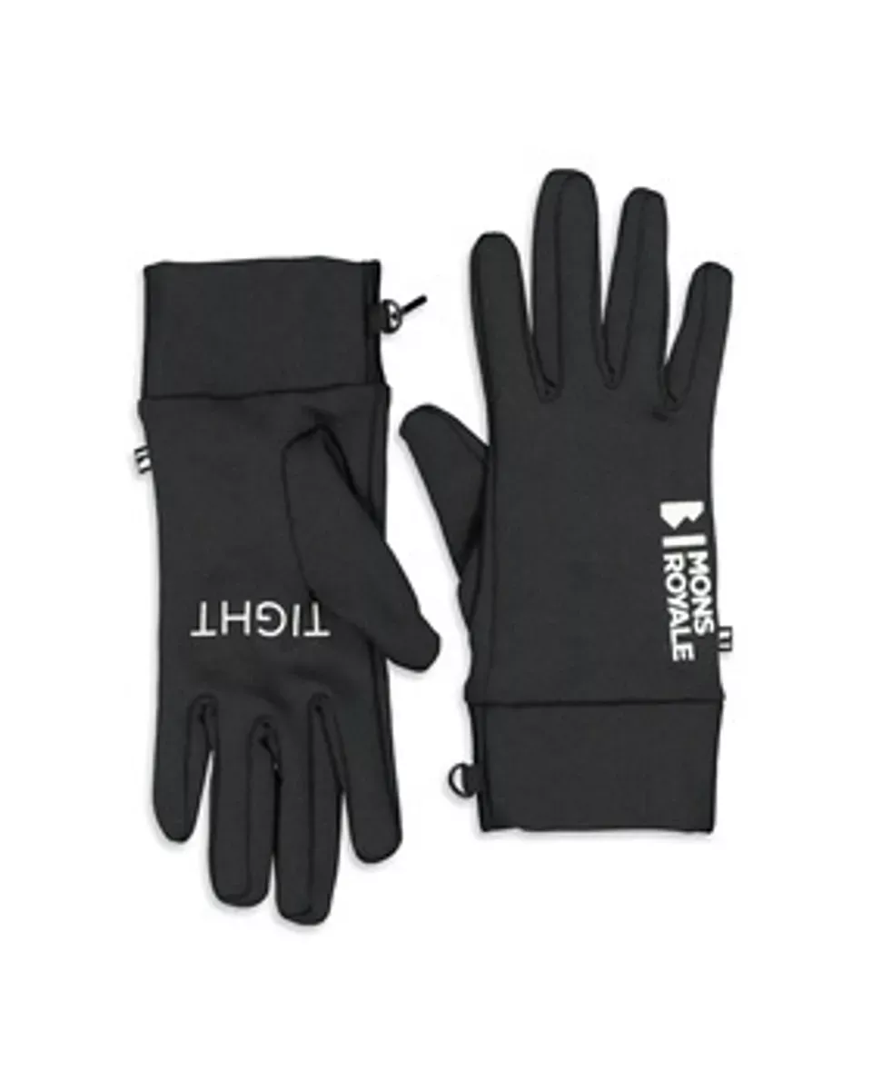 Mons Royale Mons Royale Elevation Wool Fleece Gloves Black 100513-1165-001 Platou Sport 1