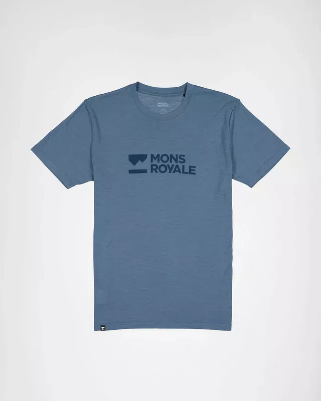 Mons Royale Mons Royale Icon Merino Classic T-Shirt Mens Goblin Blue 100275-1181-877 Platou Sport 1