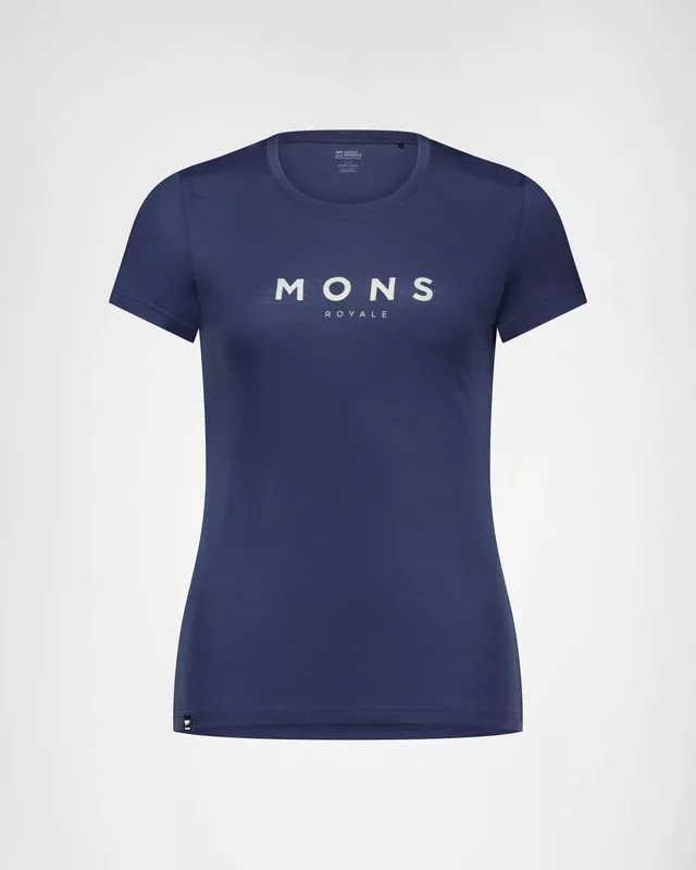 Mons Royale Mons Royale Icon Merino Classic T-Shirt Womens Midnight 100288-1139-568 Platou Sport 1