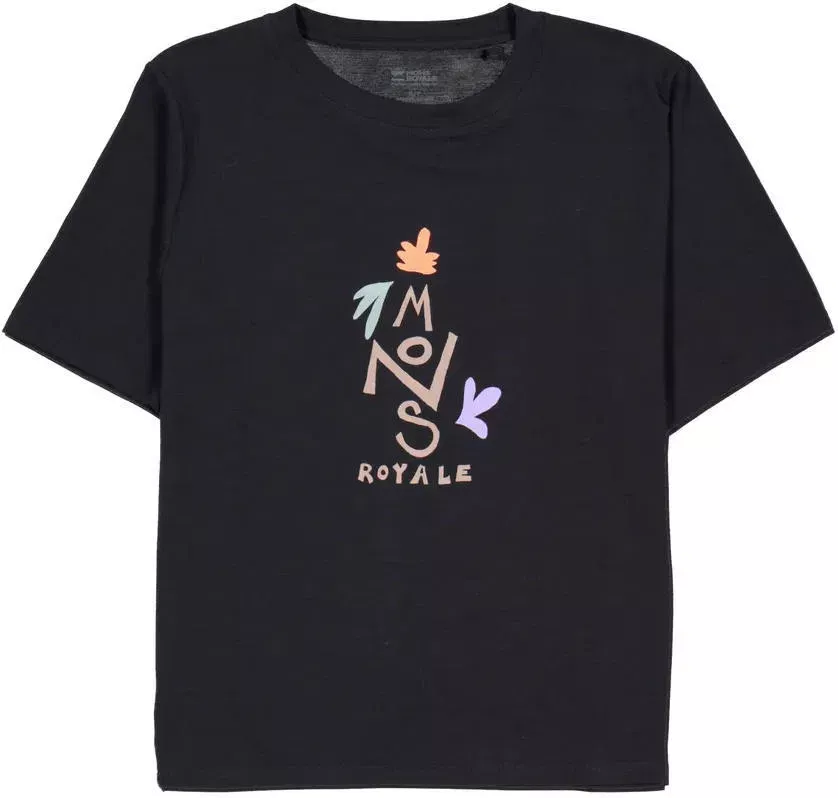 Mons Royale Mons Royale Icon Relaxed Tee Womens Black 100447-1239-001 Platou Sport 1