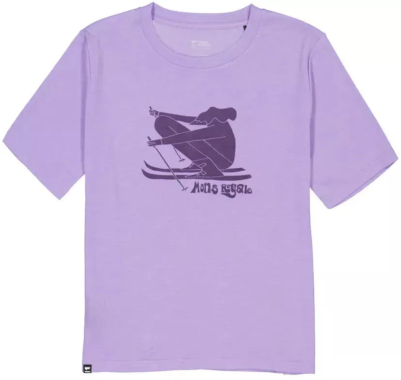 Mons Royale Mons Royale Icon Relaxed Tee Womens Lupin 100447-1248-857 Platou Sport 1