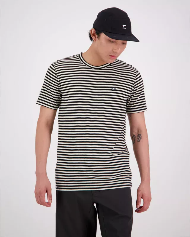 Mons Royale Mons Royale Icon T-Shirt Mens MR Stripe 100275-2227-676 Platou Sport 1