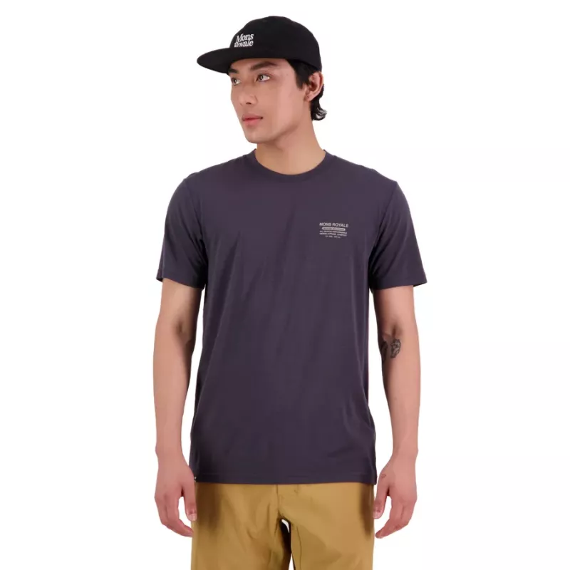 Mons Royale Mons Royale Icon T-Shirt Mens Shale 100275-1229-712 Platou Sport 3