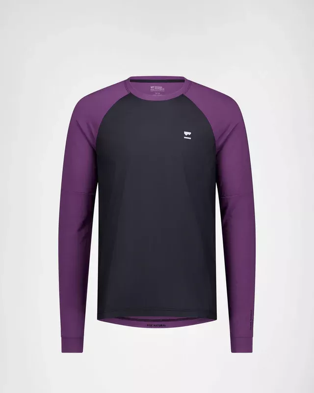 Mons Royale Mons Royale Tarn Merino Bike Wind Jersey Black-Boysenberry 100846-1169-908 Platou Sport 1