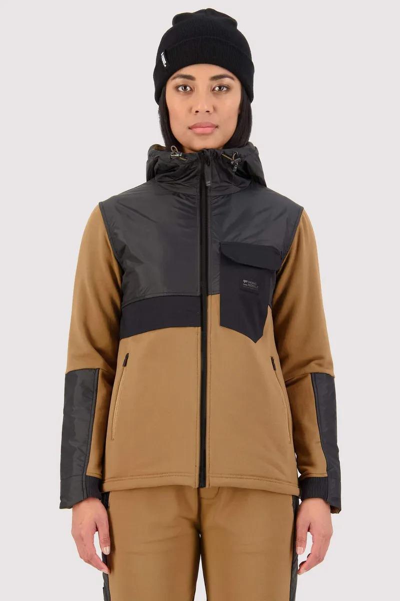 Mons Royale Mons Royale Womens Decade Mid Hoody Toffee 100480-1159-282 Platou Sport 1