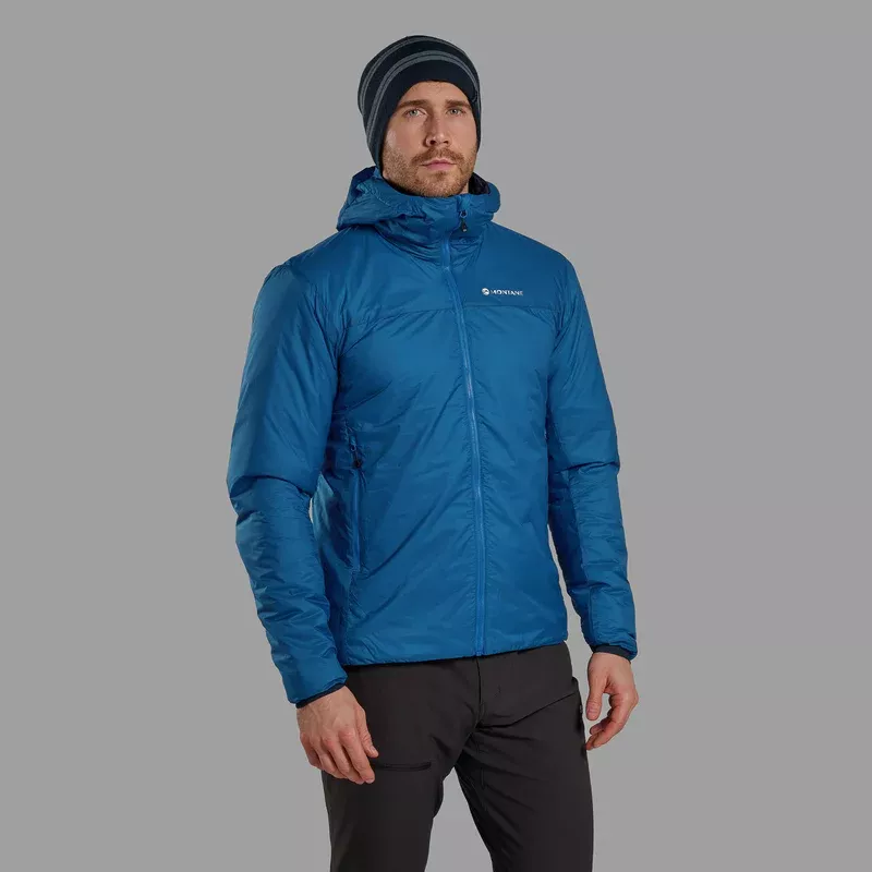 Montane Montane Mens Fortes Lite Hoodie Eclipse Blue MFOLH Platou Sport 1