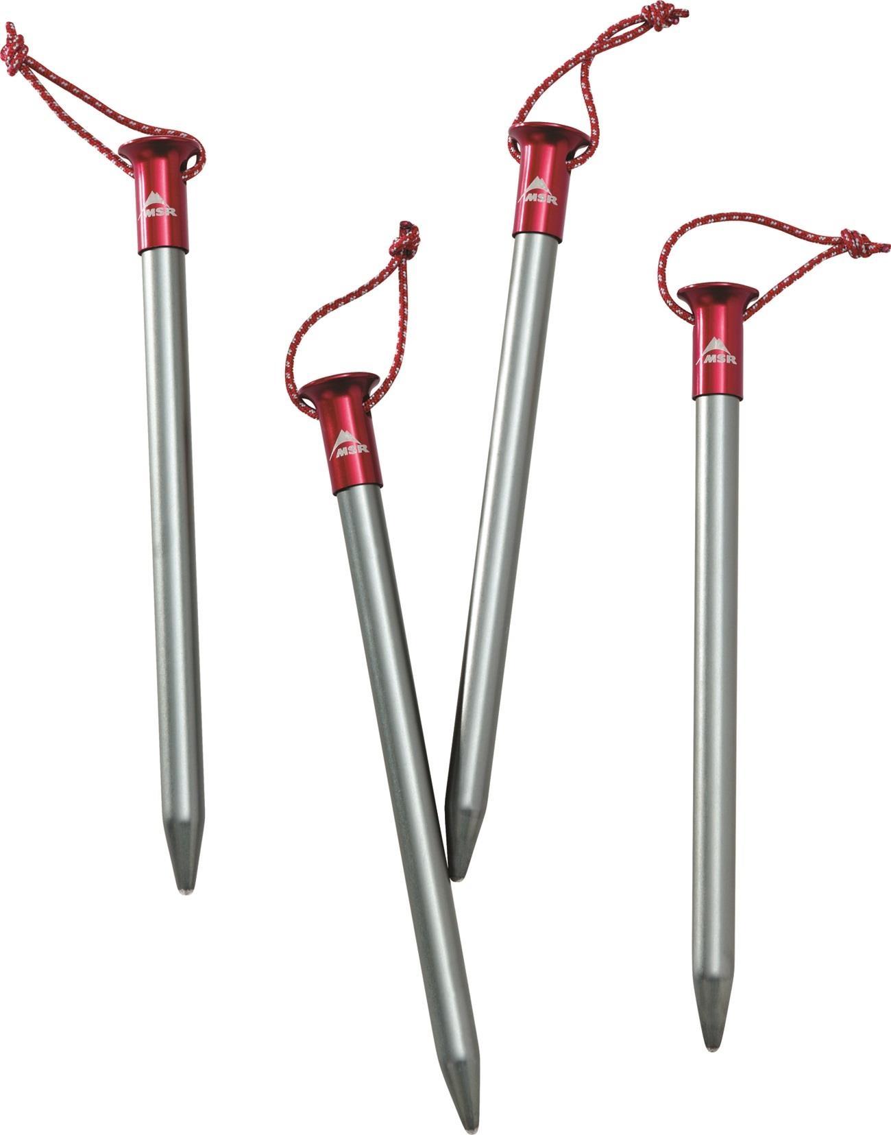 Msr MSR Core Stake 9" Kit (4 Stakes) Silver 09563 Platou Sport 1