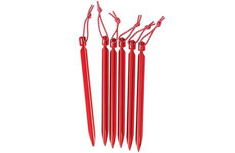 Msr MSR Mini-Groundhog Stake Kit (6 Stakes) Red 05808 Platou Sport 1
