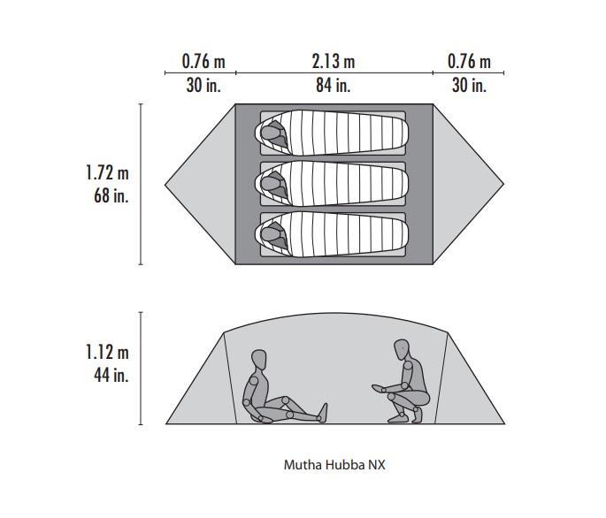 Msr MSR Mutha Hubba Nx Tent Green 11-406 Platou Sport 3