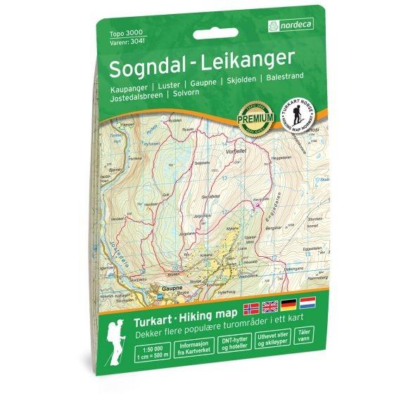 Nordeca Topo 3000 Turkart Sogndal-Leikanger 1:50 000 3041 Platou Sport 1