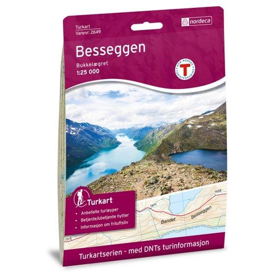 Nordeca Turkart Besseggen 1:25 000 2649 Platou Sport 1