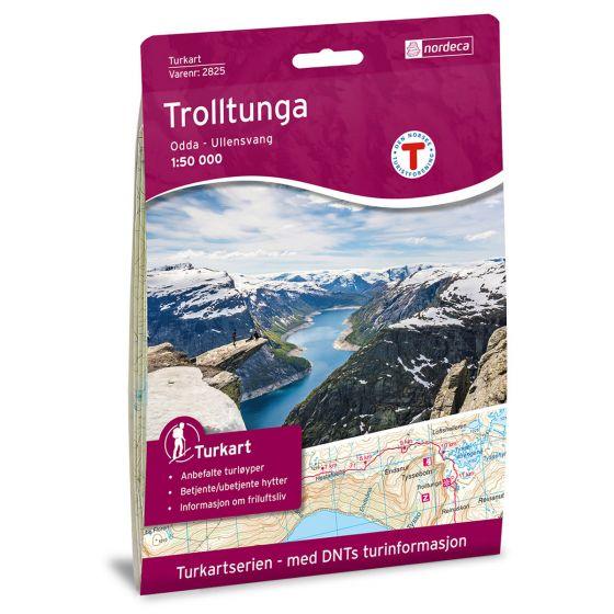 Nordeca Turkart Trolltunga Odda Ullensvang 1:50 000 2825 Platou Sport 1